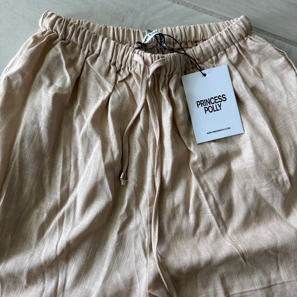 Princess Polly Cream Wide Leg Pants